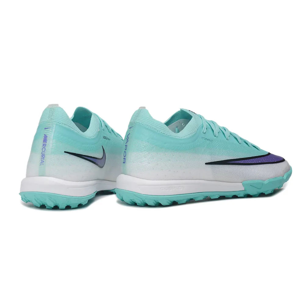 Chuteira Society Nike Mercurial Vapor 17 Elite TF Azul, Branco e Roxo