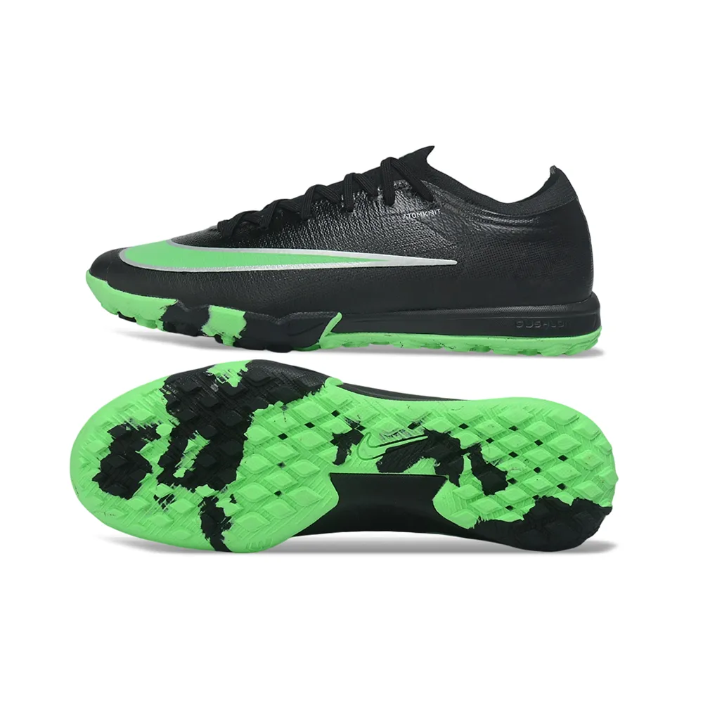 Chuteira Society Nike Mercurial Vapor 17 Elite TF Preto e Verde