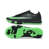 Chuteira Society Nike Mercurial Vapor 17 Elite TF Preto e Verde - imagem 6