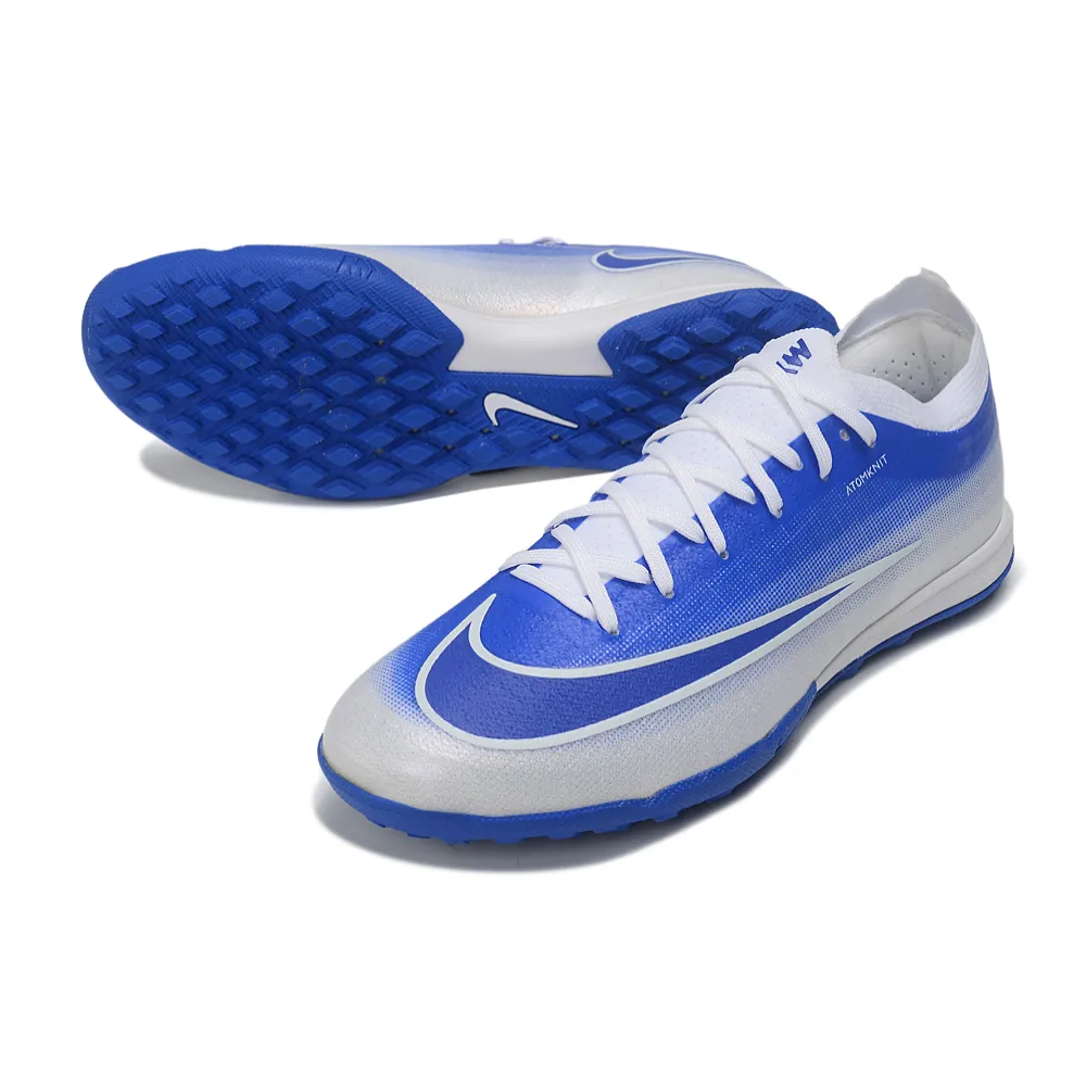 Chuteira Society Nike Mercurial Vapor 17 Elite TF Azul e Branco