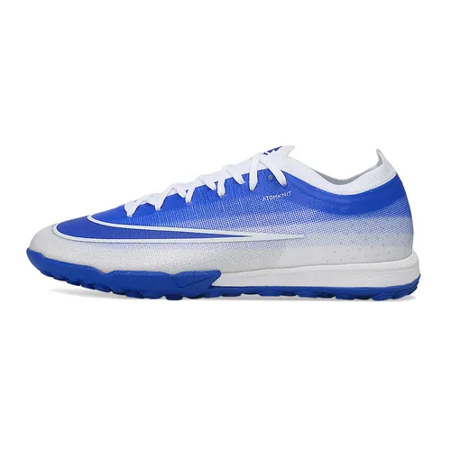 Chuteira Society Nike Mercurial Vapor 17 Elite TF Azul e Branco