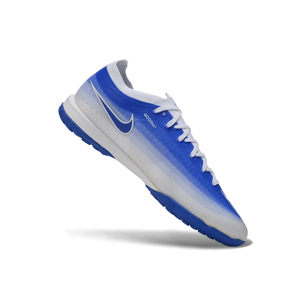 Chuteira Society Nike Mercurial Vapor 17 Elite TF Azul e Branco