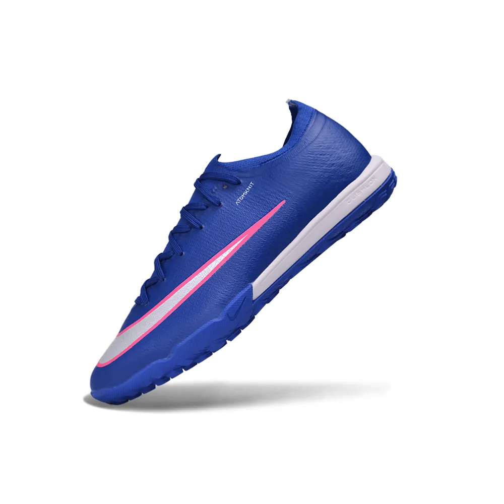 Chuteira Society Nike Mercurial Vapor 17 Elite TF Azul e Rosa