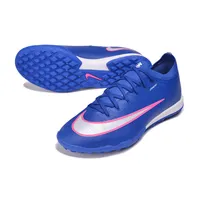 Chuteira Society Nike Mercurial Vapor 17 Elite TF Azul e Rosa - imagem 2