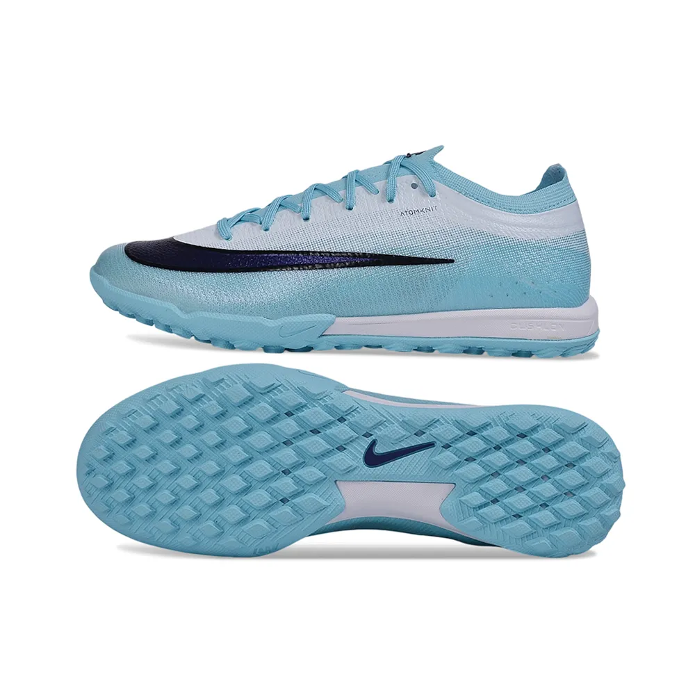 Chuteira Society Nike Mercurial Vapor 17 Elite TF Azul e Branco