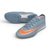 Chuteira Society Nike Mercurial Vapor 17 Elite TF Cinza e Laranja - imagem 5