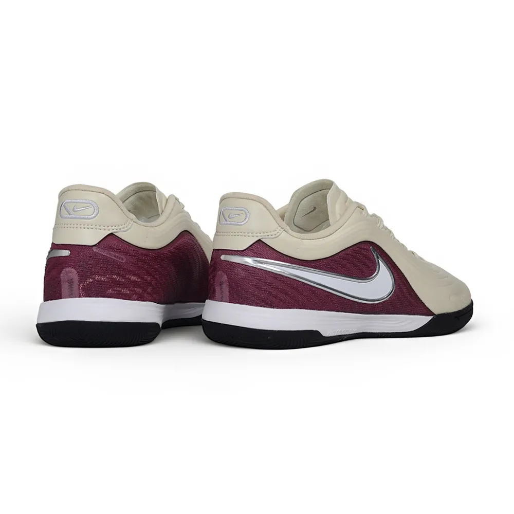 Chuteira Futsal Nike Tiempo React Gato IC Branco e Vermelho