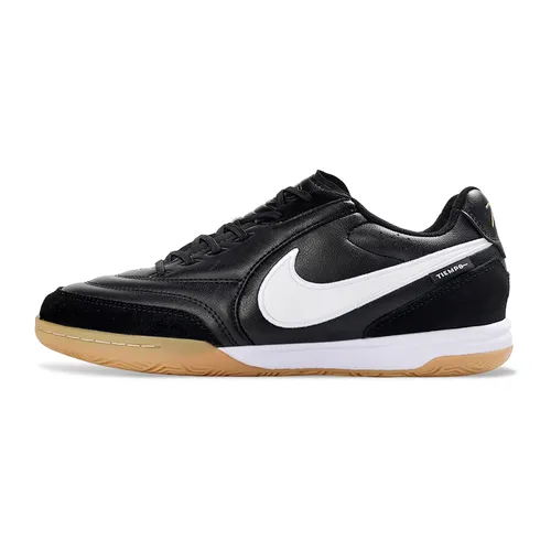 Chuteira Futsal Nike Tiempo Street Gato IC Preto e Branco