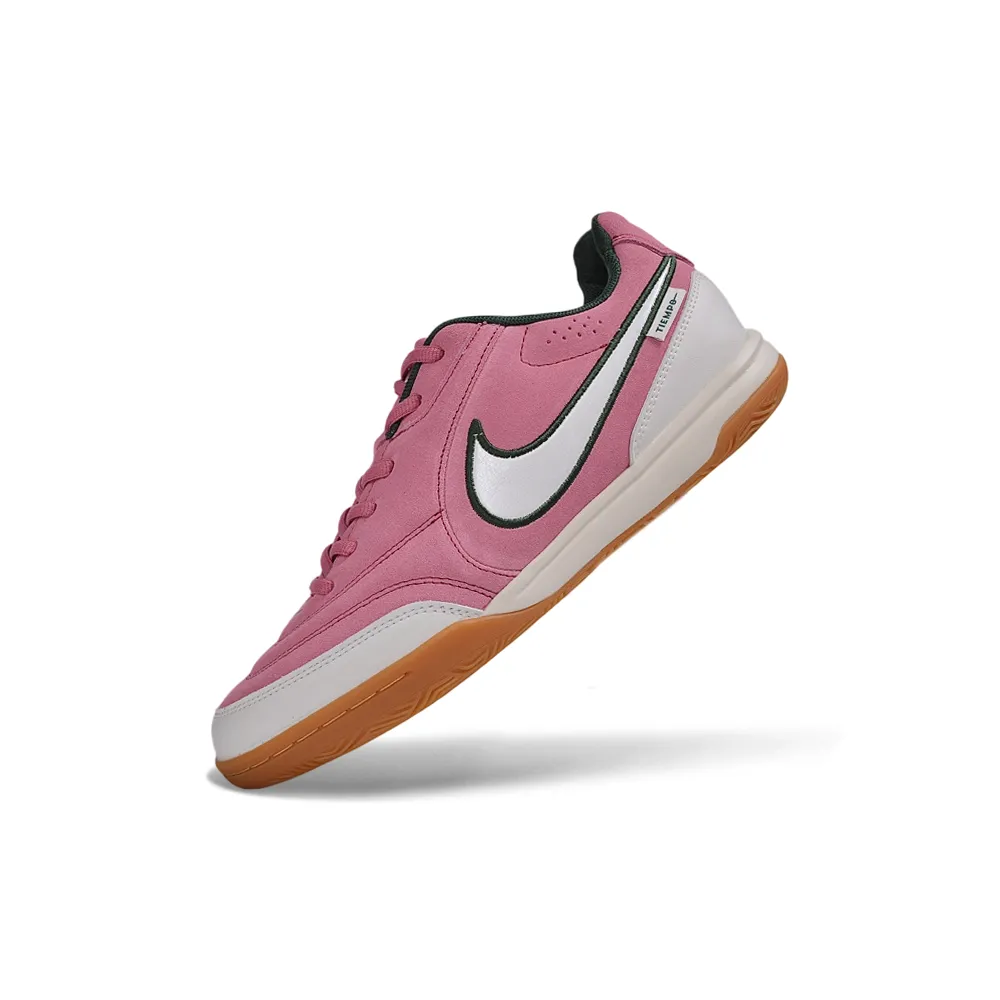 Chuteira Futsal Nike Tiempo Street Gato IC Rosa e Branco