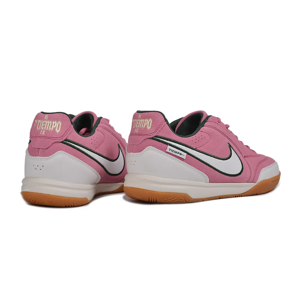 Chuteira Futsal Nike Tiempo Street Gato IC Rosa e Branco