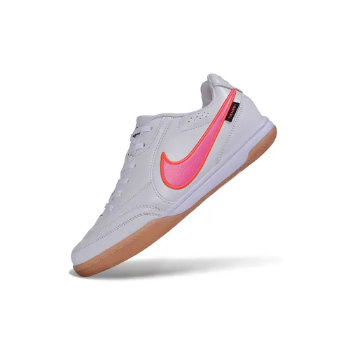Chuteira Futsal Nike Tiempo Street Gato IC Branco e Rosa