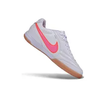 Chuteira Futsal Nike Tiempo Street Gato IC Branco e Rosa - imagem 3