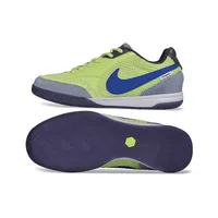 Chuteira Futsal Nike Tiempo Street Gato IC Verde e Azul - imagem 4