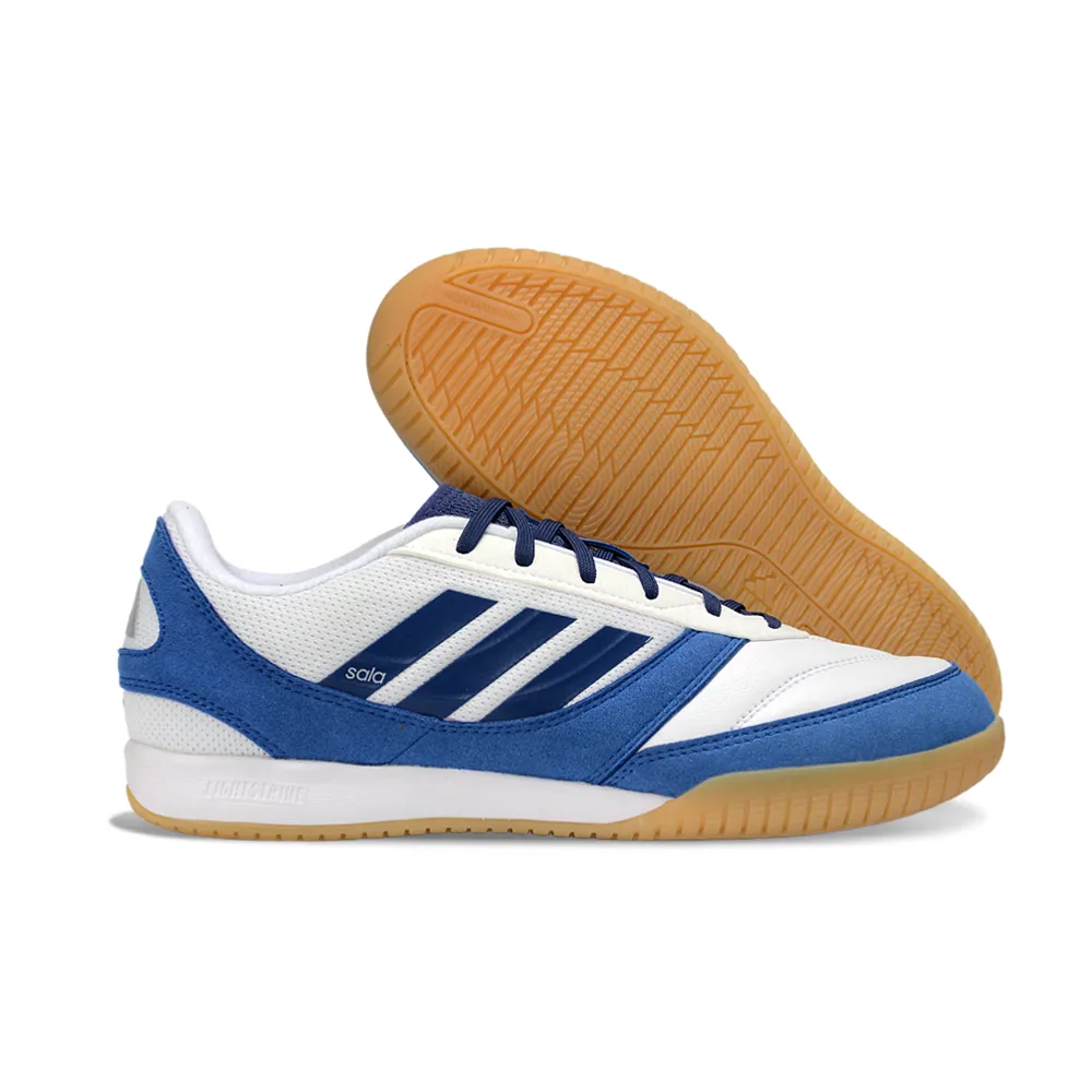 Chuteira Futsal Adidas Top Sala IC Branco e Azul