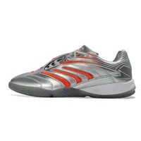 Chuteira Futsal Adidas Predator Precision IC Prata e Vermelho - imagem 1