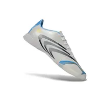 Chuteira Futsal Adidas F50 Spider IC Branco, Azul e Preto - Messi - imagem 6