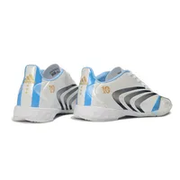 Chuteira Futsal Adidas F50 Spider IC Branco, Azul e Preto - Messi - imagem 4