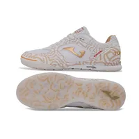 Chuteira Futsal Joma Regate Rebound IC Branco e Dourado - imagem 6