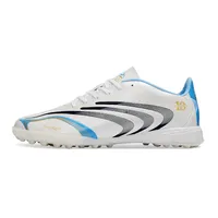 Chuteira Society Adidas F50 Spider TF Branco, Azul e Preto - Messi - imagem 1