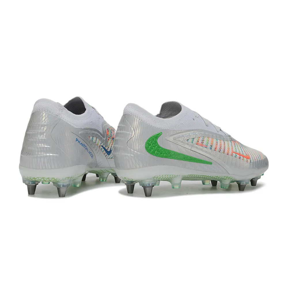 Chuteira Campo Nike Phantom GX 6 Elite Trava Mista Branco e Verde