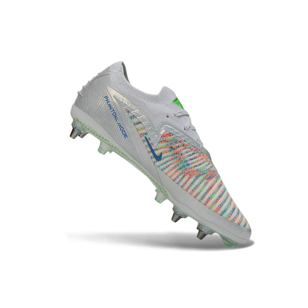 Chuteira Campo Nike Phantom GX 6 Elite Trava Mista Branco e Verde