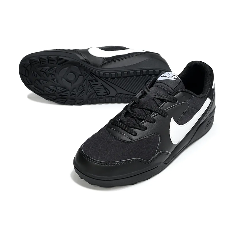 Chuteira Society Nike Terra Manta TF Preto e Branco