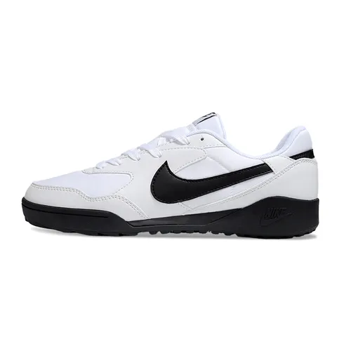 Chuteira Society Nike Terra Manta TF Branco e Preto