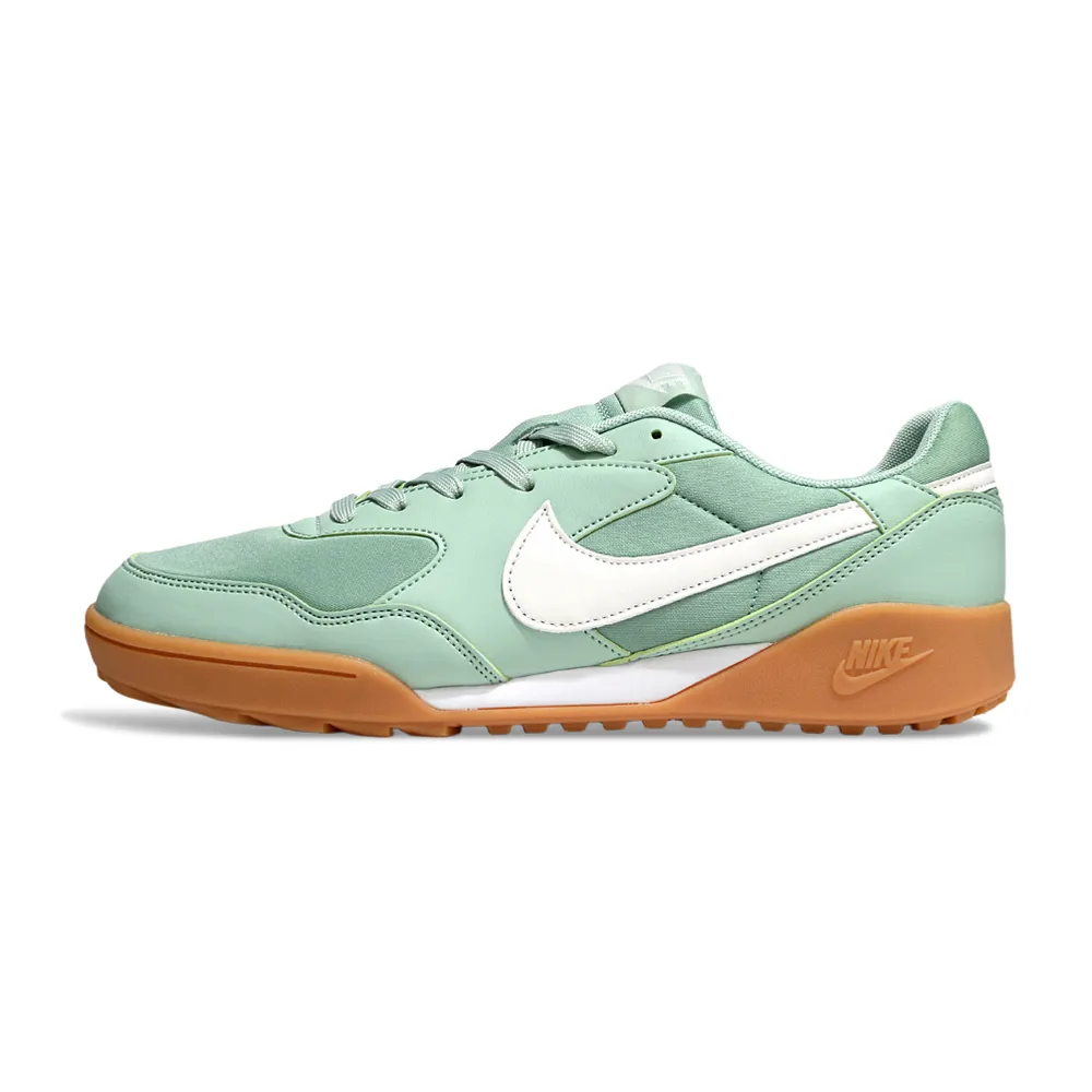 Chuteira Society Nike Terra Manta TF Verde e Branco
