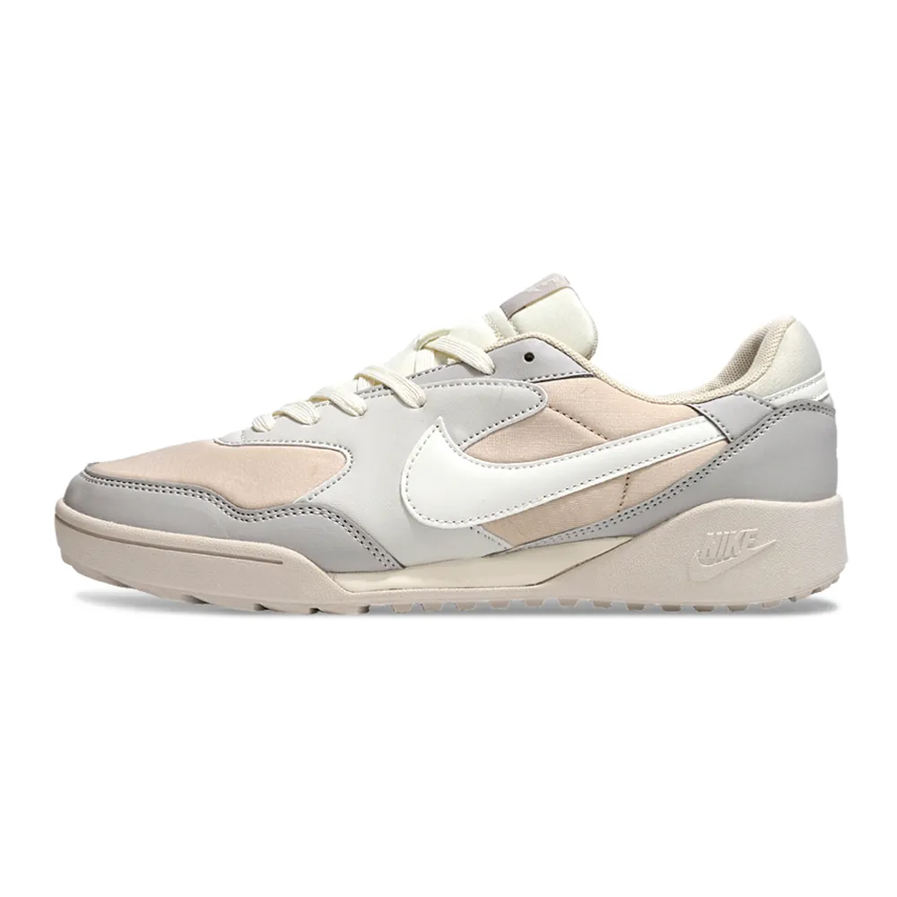 Chuteira Society Nike Terra Manta TF Bege e Branco