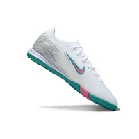 Chuteira Society Nike Air Zoom Mercurial Vapor 16 Elite TF Branco, Azul e Rosa - imagem 6