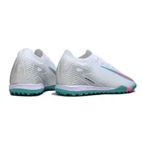 Chuteira Society Nike Air Zoom Mercurial Vapor 16 Elite TF Branco, Azul e Rosa - imagem 5