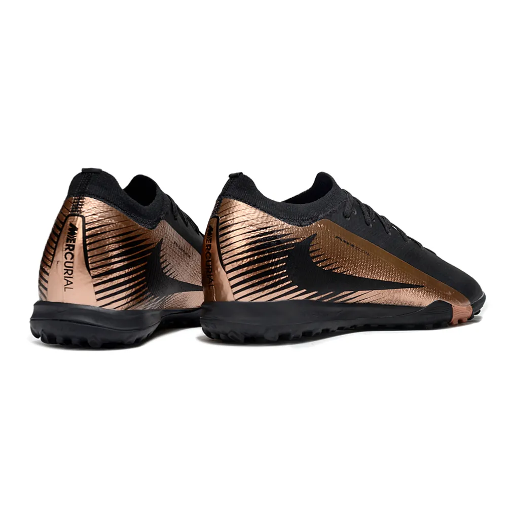 Chuteira Society Nike Air Zoom Mercurial Vapor 16 Elite TF Preto e Dourado
