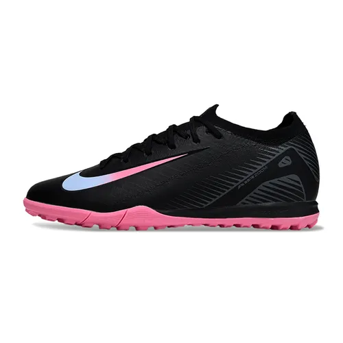 Chuteira Society Nike Air Zoom Mercurial Vapor 16 Elite TF Preto e Rosa