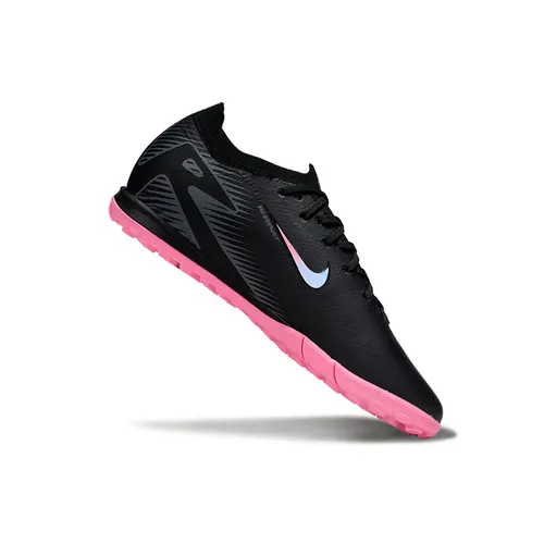 Chuteira Society Nike Air Zoom Mercurial Vapor 16 Elite TF Preto e Rosa