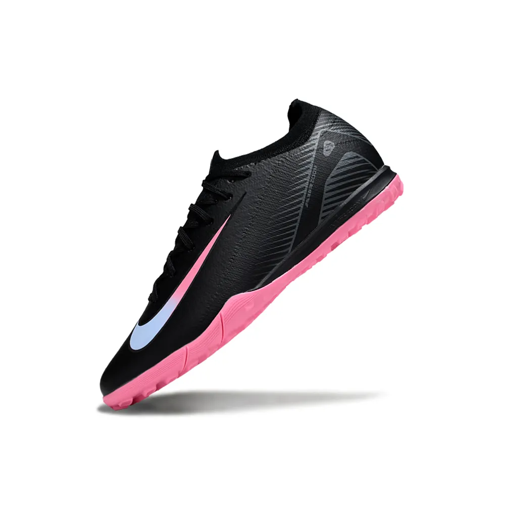 Chuteira Society Nike Air Zoom Mercurial Vapor 16 Elite TF Preto e Rosa