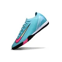 Chuteira Society Nike Air Zoom Mercurial Vapor 16 Elite TF Azul e Rosa - imagem 4