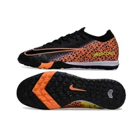 Chuteira Society Nike Air Zoom Mercurial Vapor 16 Elite TF Preto e Laranja - imagem 6