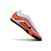 Chuteira Society Nike Air Zoom Mercurial Vapor 16 Elite TF Branco e Laranja - imagem 6