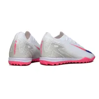Chuteira Society Nike Air Zoom Mercurial Vapor 16 Elite TF Branco, Rosa e Azul - imagem 5