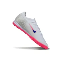 Chuteira Society Nike Air Zoom Mercurial Vapor 16 Elite TF Branco, Rosa e Azul - imagem 3