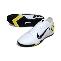Chuteira Society Nike Air Zoom Mercurial Vapor 16 Elite TF Branco, Preto e Amarelo - imagem 2