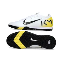 Chuteira Society Nike Air Zoom Mercurial Vapor 16 Elite TF Branco, Preto e Amarelo - imagem 5