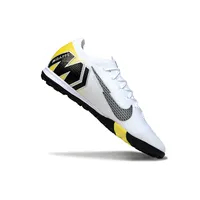Chuteira Society Nike Air Zoom Mercurial Vapor 16 Elite TF Branco, Preto e Amarelo - imagem 3