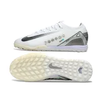 Chuteira Society Nike Air Zoom Mercurial Vapor 16 Elite TF Branco e Prata - imagem 6