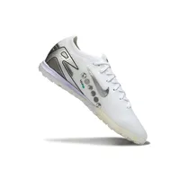 Chuteira Society Nike Air Zoom Mercurial Vapor 16 Elite TF Branco e Prata - imagem 5