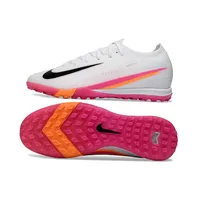 Chuteira Society Nike Air Zoom Mercurial Vapor 16 Elite TF Branco e Rosa - imagem 4
