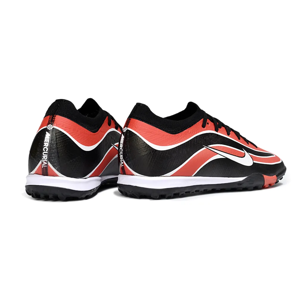 Chuteira Society Nike Air Zoom Mercurial Vapor 16 Elite TF Preto e Laranja