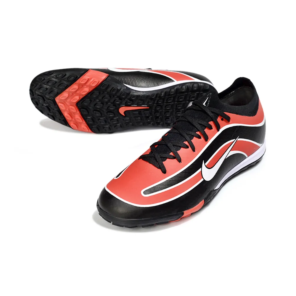 Chuteira Society Nike Air Zoom Mercurial Vapor 16 Elite TF Preto e Laranja