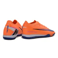 Chuteira Society Nike Air Zoom Mercurial Vapor 16 Elite TF Laranja e Azul - imagem 6