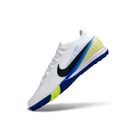 Chuteira Society Nike Air Zoom Mercurial Vapor 16 Elite TF Branco, Azul e Amarelo - imagem 5